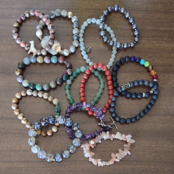 Jewelry - 12 Multicolor Beaded Bracelet Set